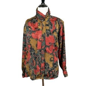 Vintage Christie & Jill Floral Blouse Size 6